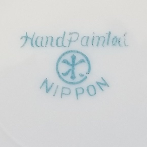 2 Nippon Hand Painted Antique Gold Encrusted Floral Salad Plates - Picture 7 of 9